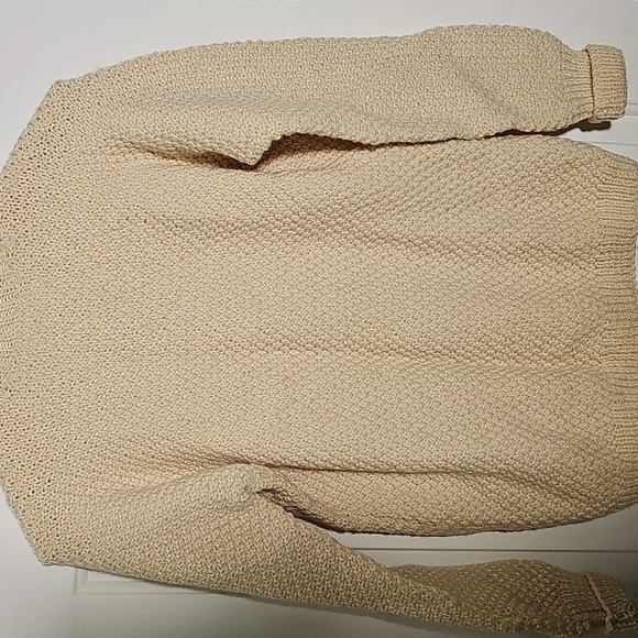 Handmade Womens Cream Cable Knit Sweater. Excelent Condion. Meduim - Picture 6 of 12